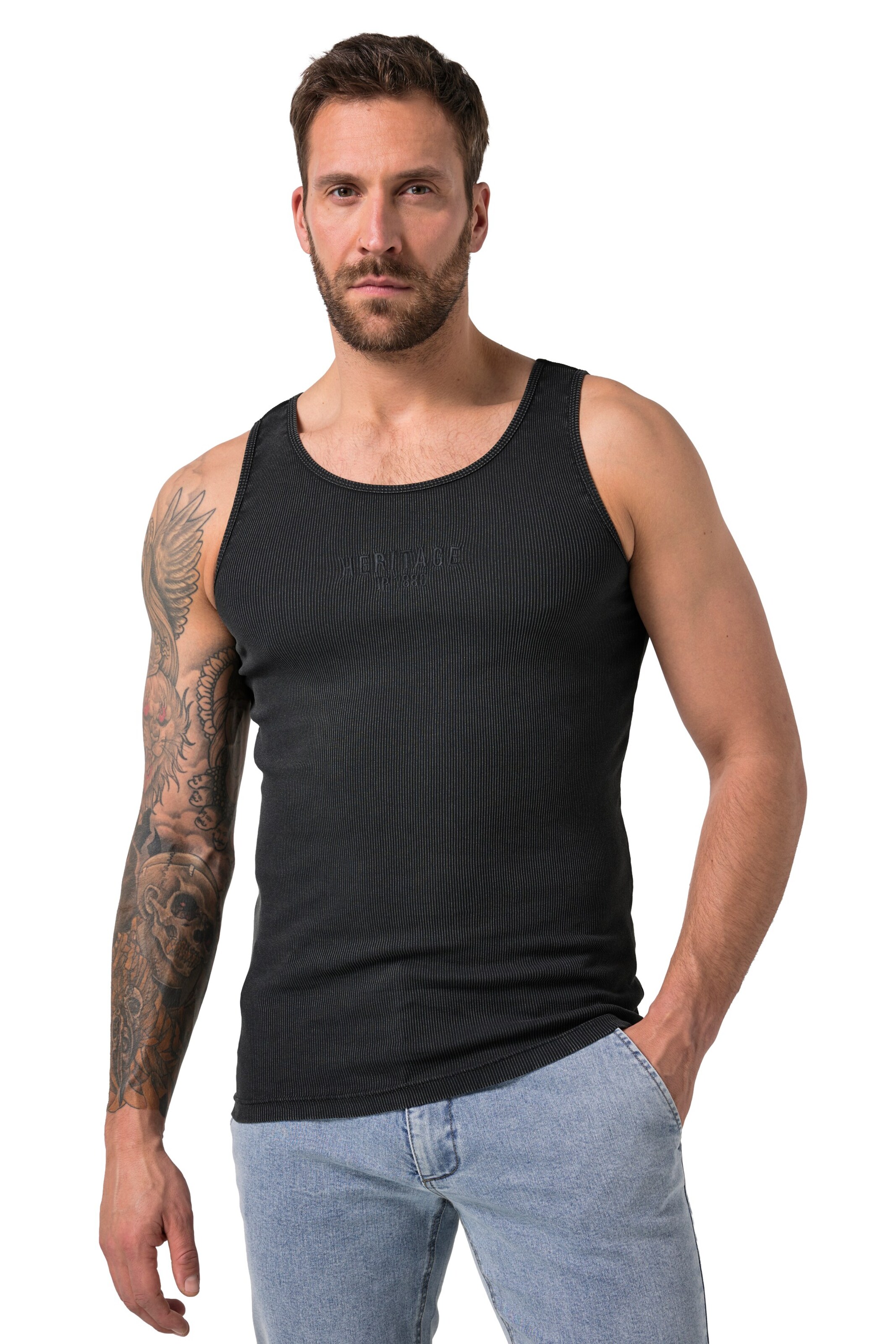 JP1880 Shirt in Black: front