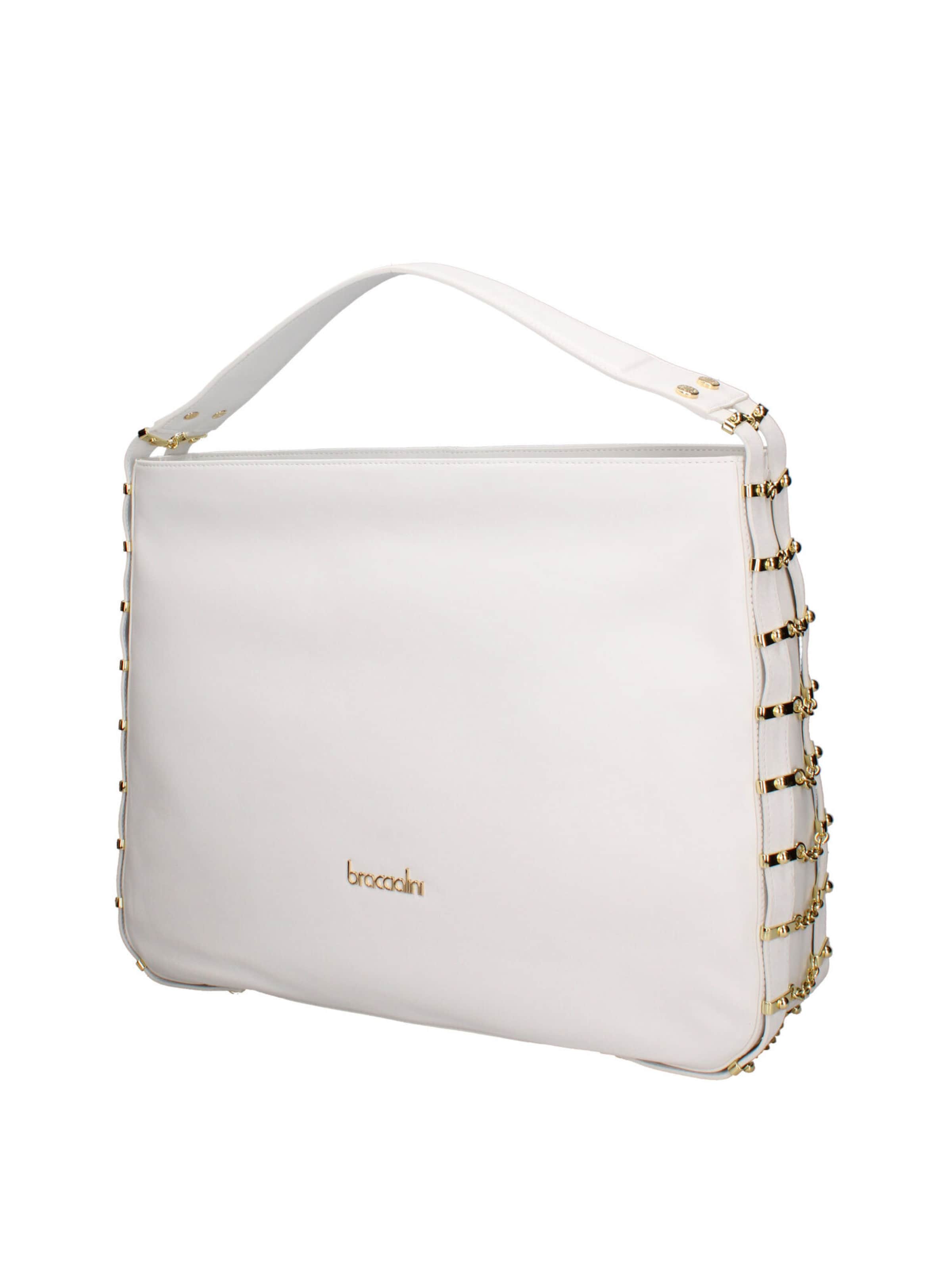 Borsa a spalla di Braccialini in bianco: frontale