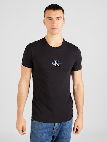 Calvin Klein Jeans Μπλουζάκι σε μαύρο: μπροστά
