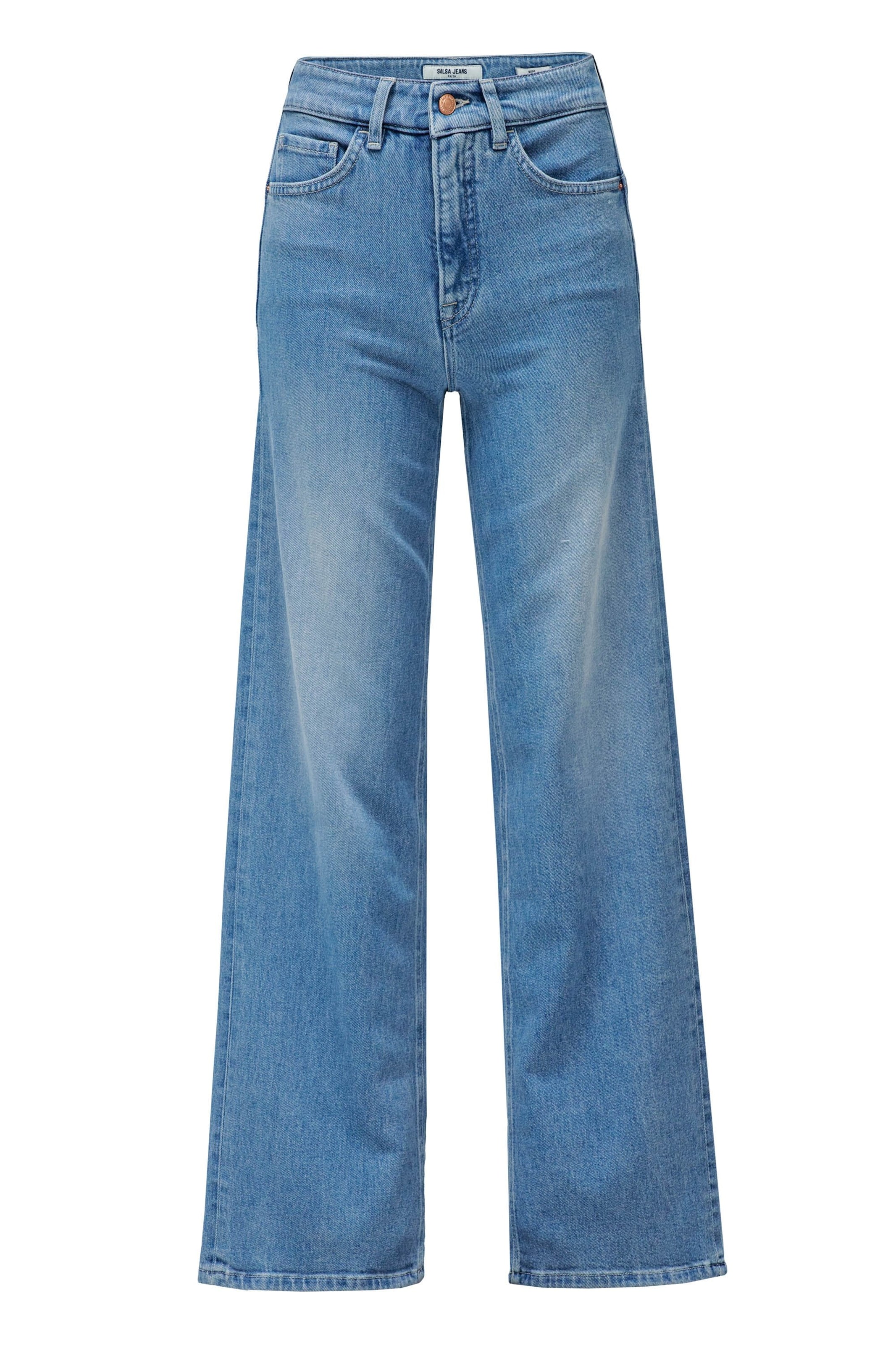 Salsa Jeans Wide leg Jeans 'Faith' in Blauw: voorkant