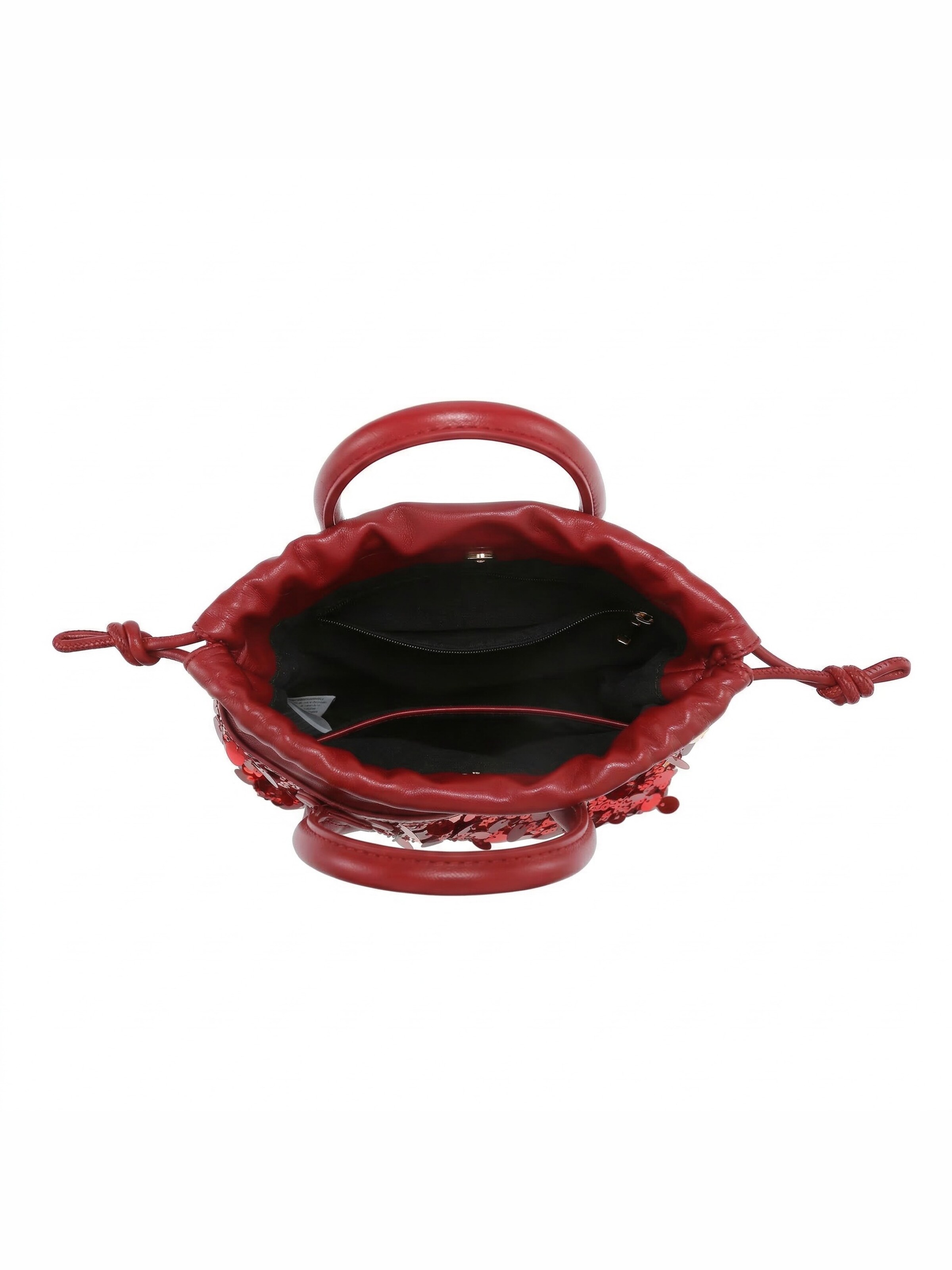 Borsa a tracolla 'Borsa a Tracolla Zefira Plus Donna - Paillettes Glamour Poliestere' di Kassandra in rosso