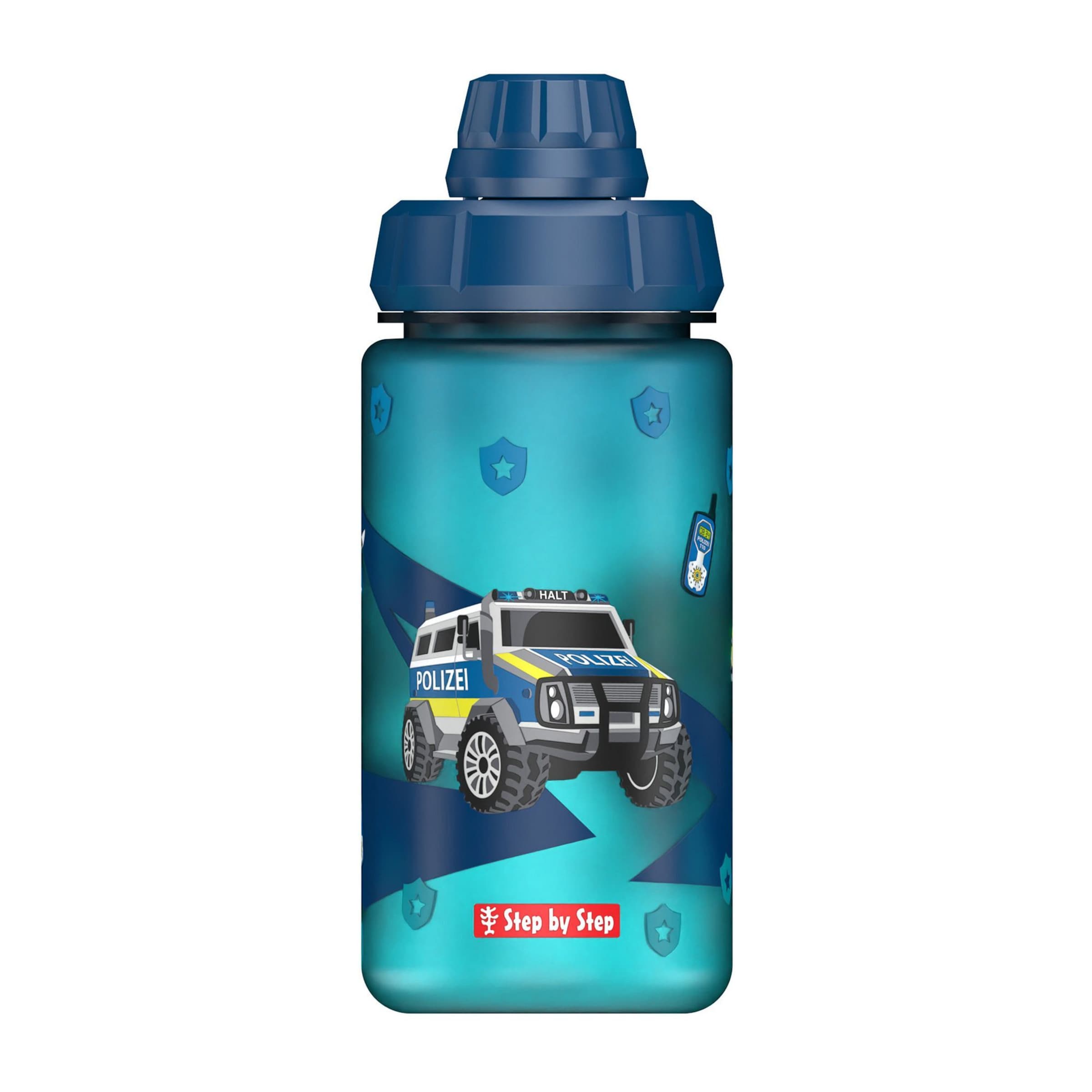 STEP BY STEP Drinking Bottle in Blue: front