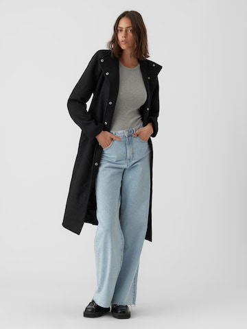 VERO MODA Between-Seasons Coat 'Twodope Vera' in Black