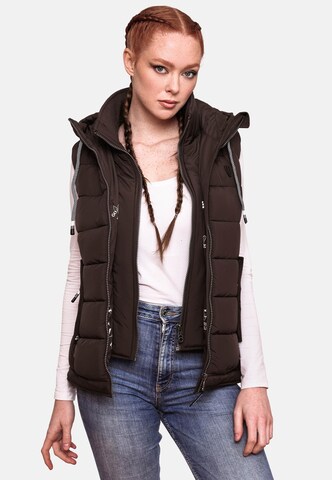 Gilet 'Taisaa' di MARIKOO in marrone