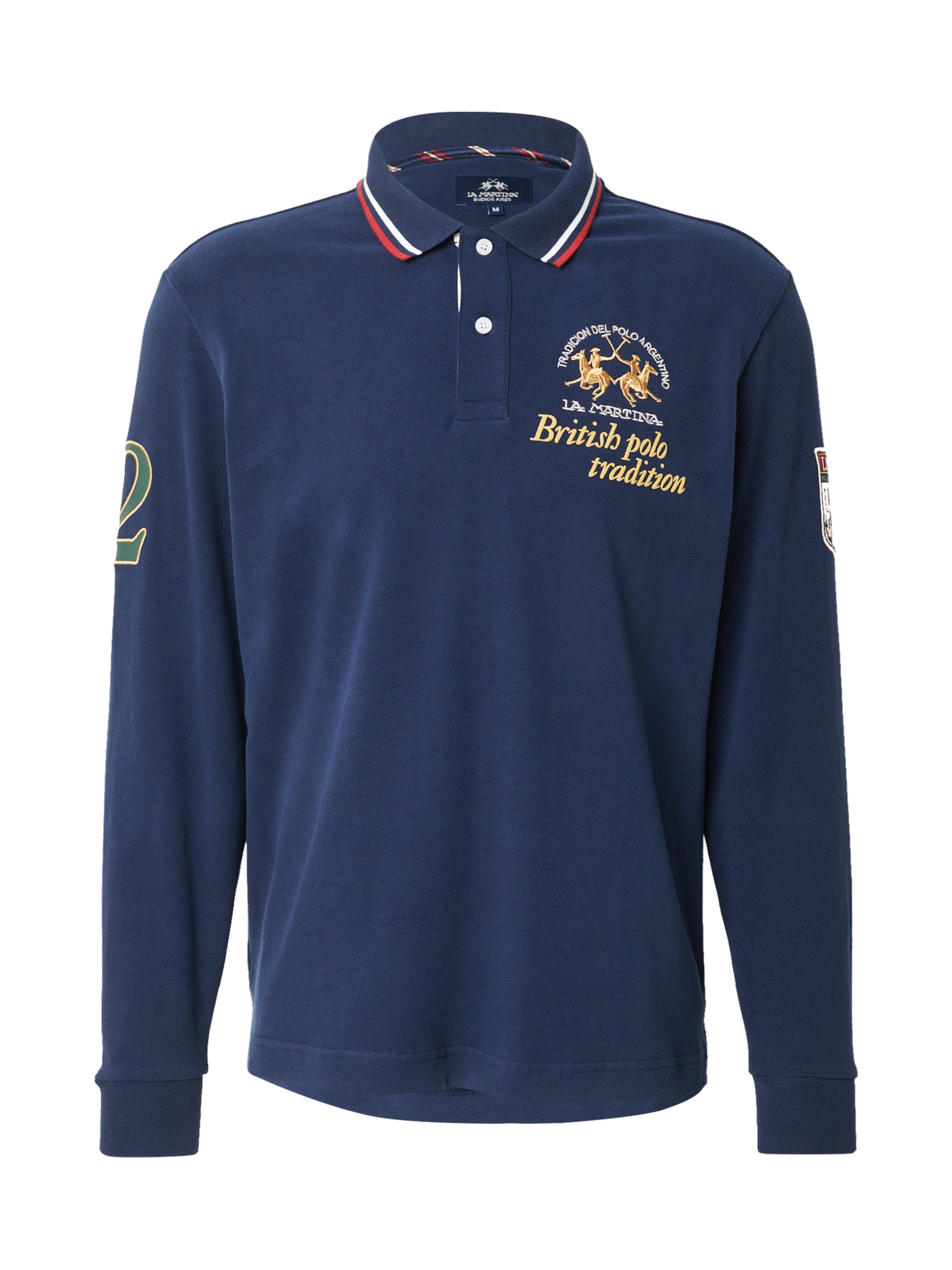 La Martina T-shirt i blå: framsida