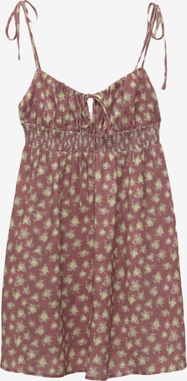 Pull&Bear Ljetna haljina u svijetlozelena / burgund, Pregled proizvoda