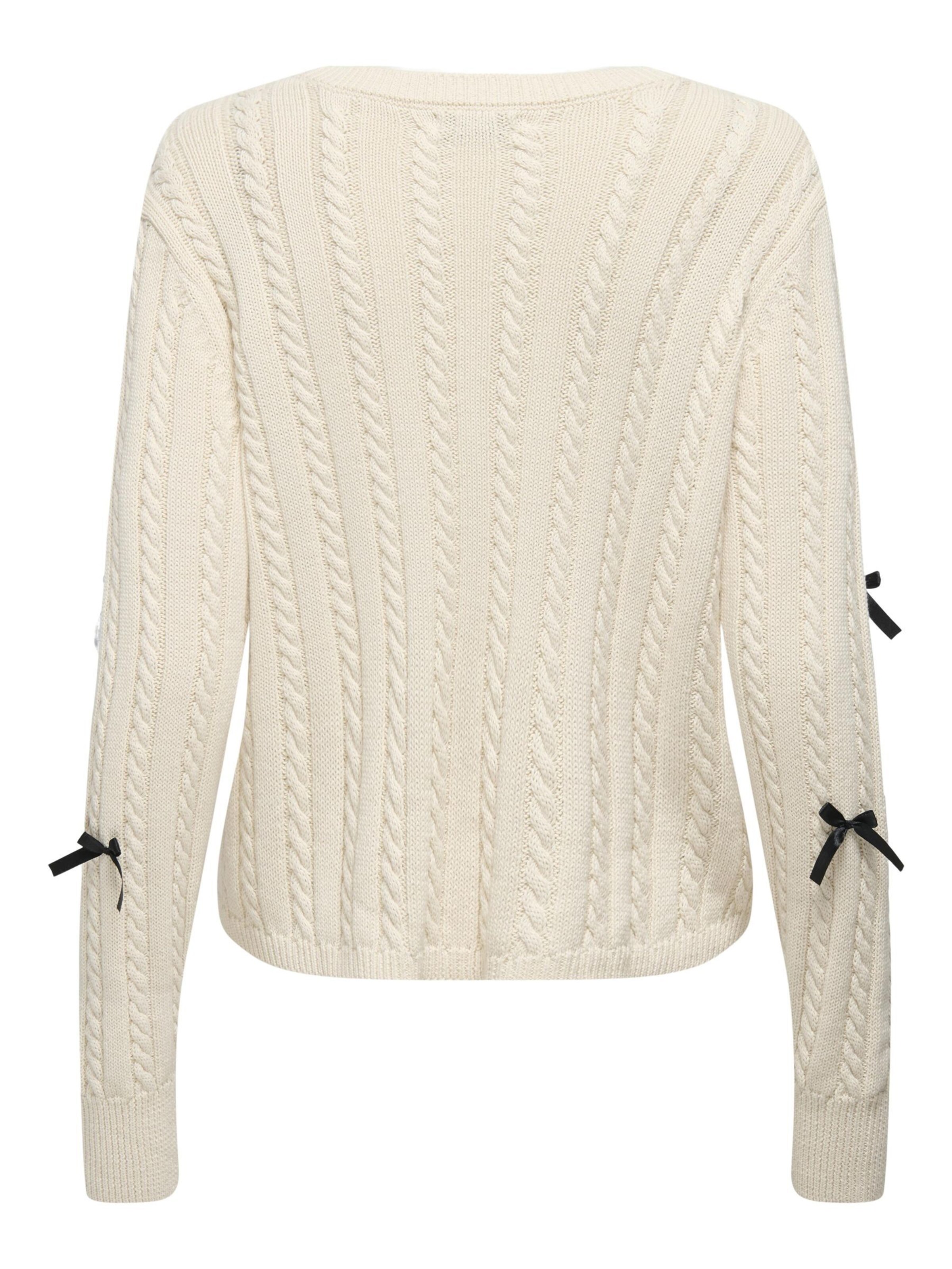 JDY Pullover 'JDYBow' in Grau