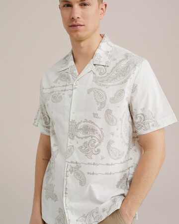 WE Fashion Regular fit Button Up Shirt in White