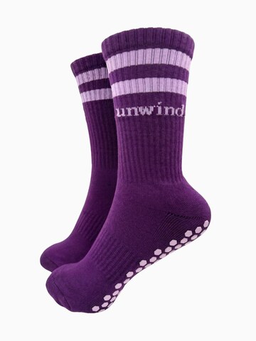 unwind. Athletic Socks 'The Stripe Sock' in Purple