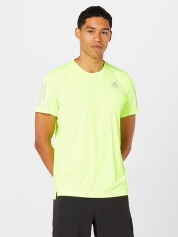zaļš ADIDAS SPORTSWEAR Sporta krekls 'Own The Run': no priekšpuses