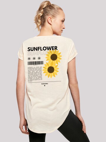 T-shirt 'Sonnenblume' F4NT4STIC en beige