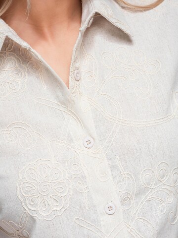 Ombre - Blusa en beige
