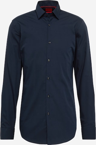 HUGO Red Slim fit Button Up Shirt 'Jenno' in Blue: front