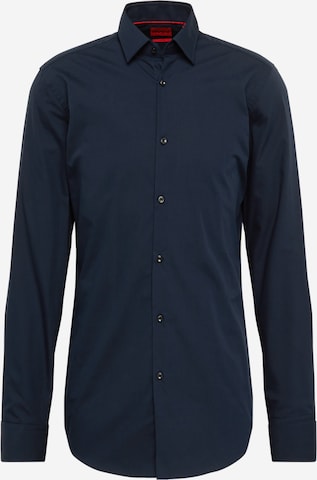 HUGO Red Slim fit Overhemd 'Jenno' in Blauw: voorkant