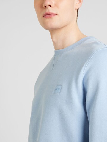 BOSS Sweatshirt 'WESTART' in Blauw