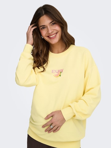 Only Maternity - Sudadera 'OLMKita' en amarillo