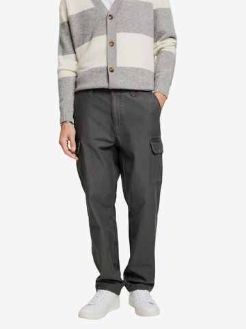 Regular Pantalon cargo ESPRIT en gris