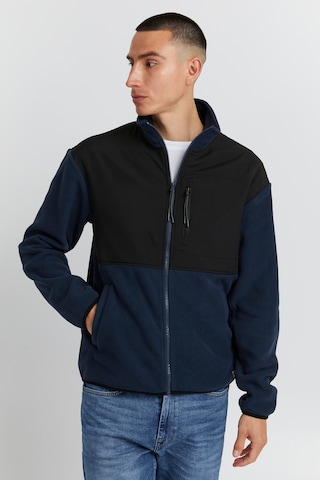 BLEND Fleece Jacket in Blue: front