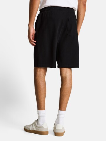TOM TAILOR DENIM Loose fit Trousers in Black