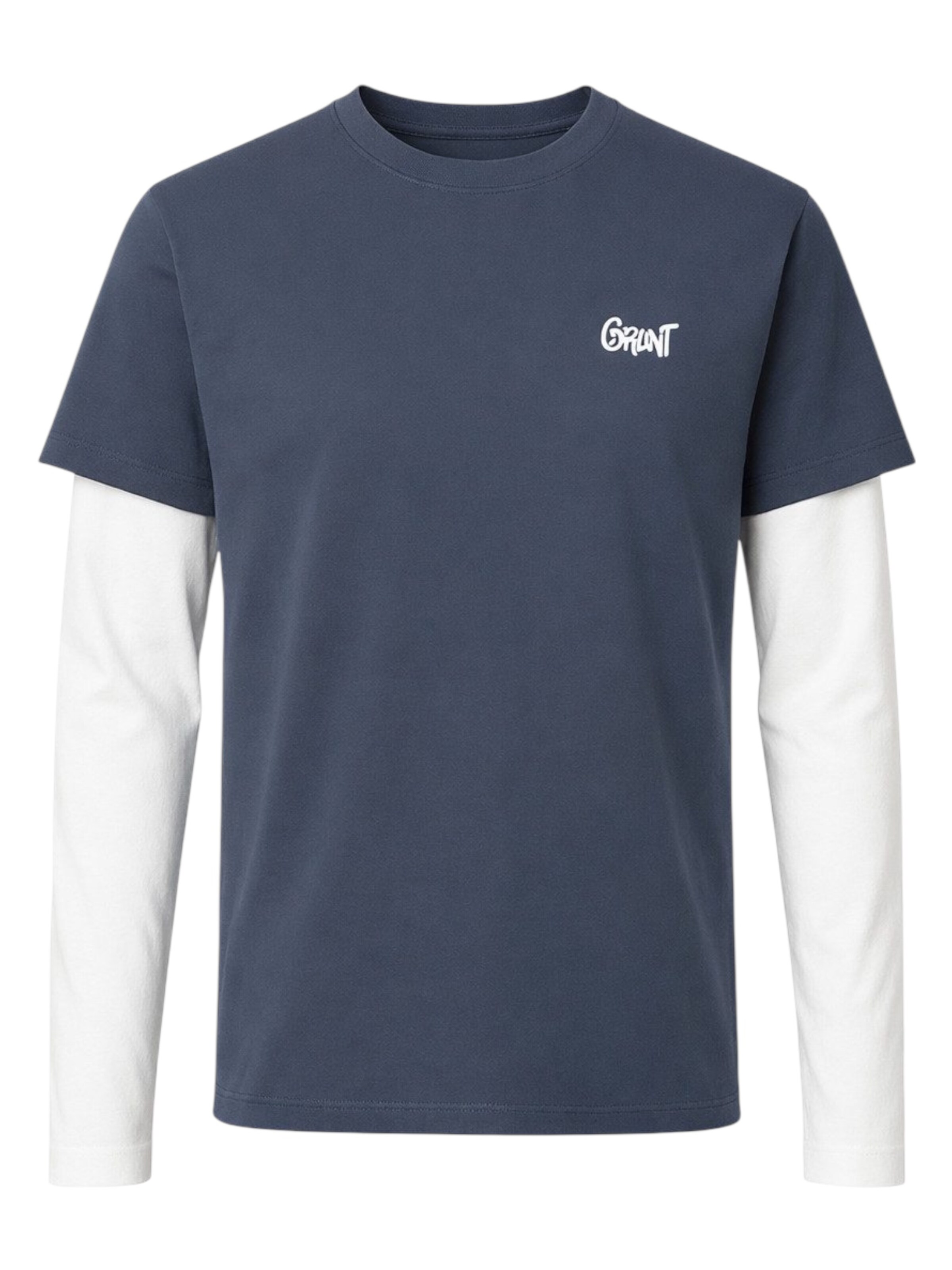 GRUNT Shirt 'GRUNT GRANTO LS TEE ist ein stylisches Langarmshirt für Jungen' in Grau: Vorderseite