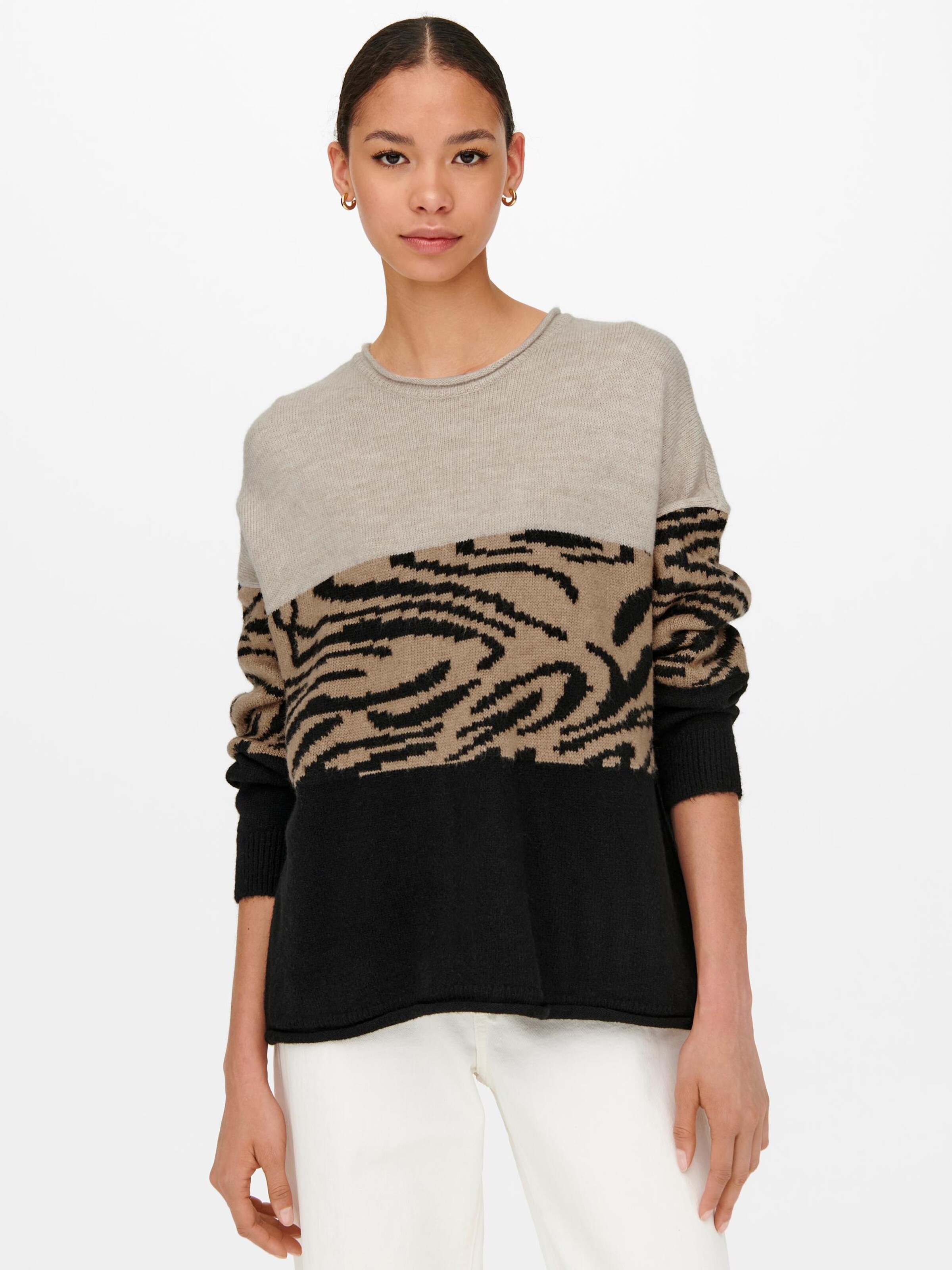 ONLY Sweater Jade in Taupe ABOUT YOU