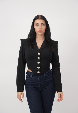 Camicia da donna di Elara in nero: frontale