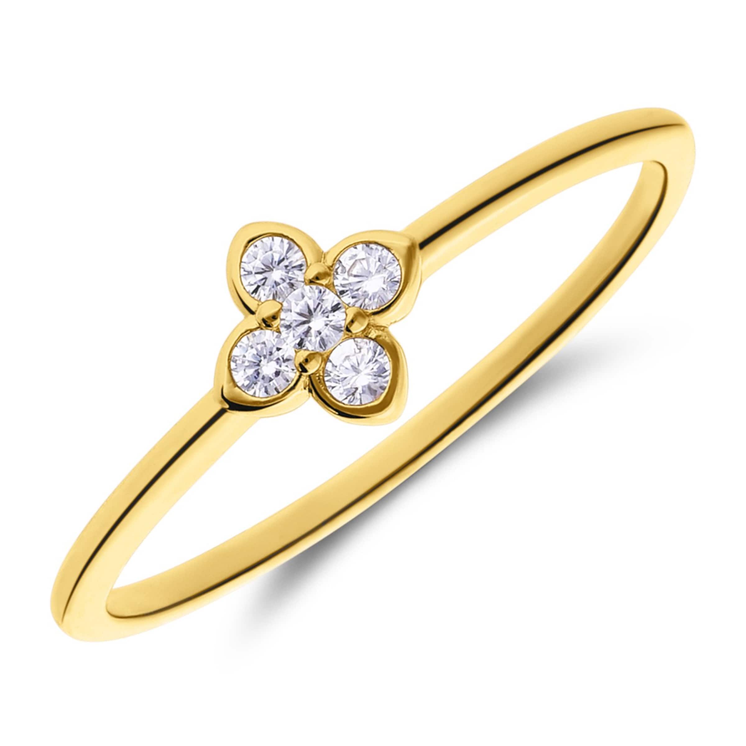 Lucardi Ring in Gold: front