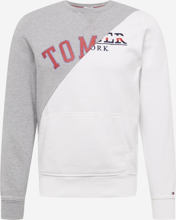 Sweat-shirt Tommy Jeans en gris : devant