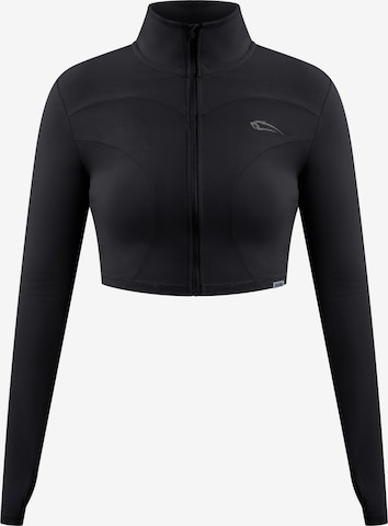 Smilodox Trainingsjack ' Brianna ' in Zwart: voorkant