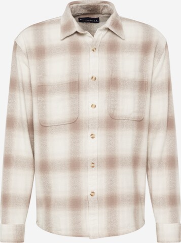 Abercrombie & Fitch Regular Fit Skjorte i beige: forside
