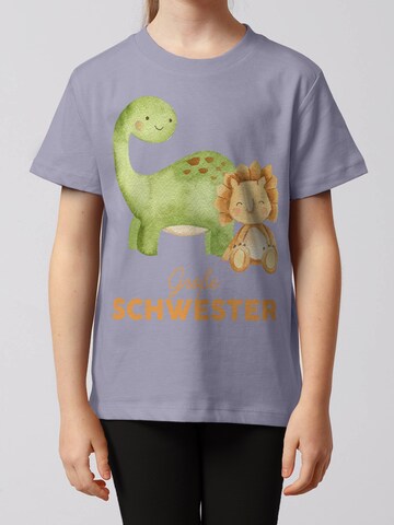 watabout.kids Shirt 'Dinosaurier 06 Große Schwester' in Purple