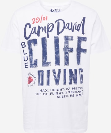 CAMP DAVID - Camisa em branco: frente