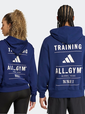 ADIDAS PERFORMANCE Sportovní mikina – modrá