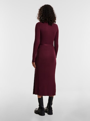 EDITED Gebreide jurk 'Mailien' in Rood