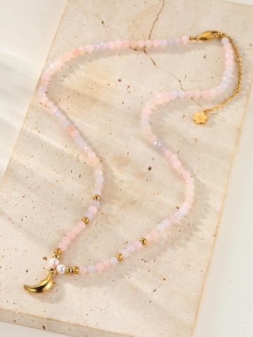 Hey Happiness - Cadena 'Moon' en oro