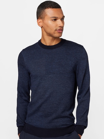 BOSS Black Sweater 'Leugenio' in Blue: front