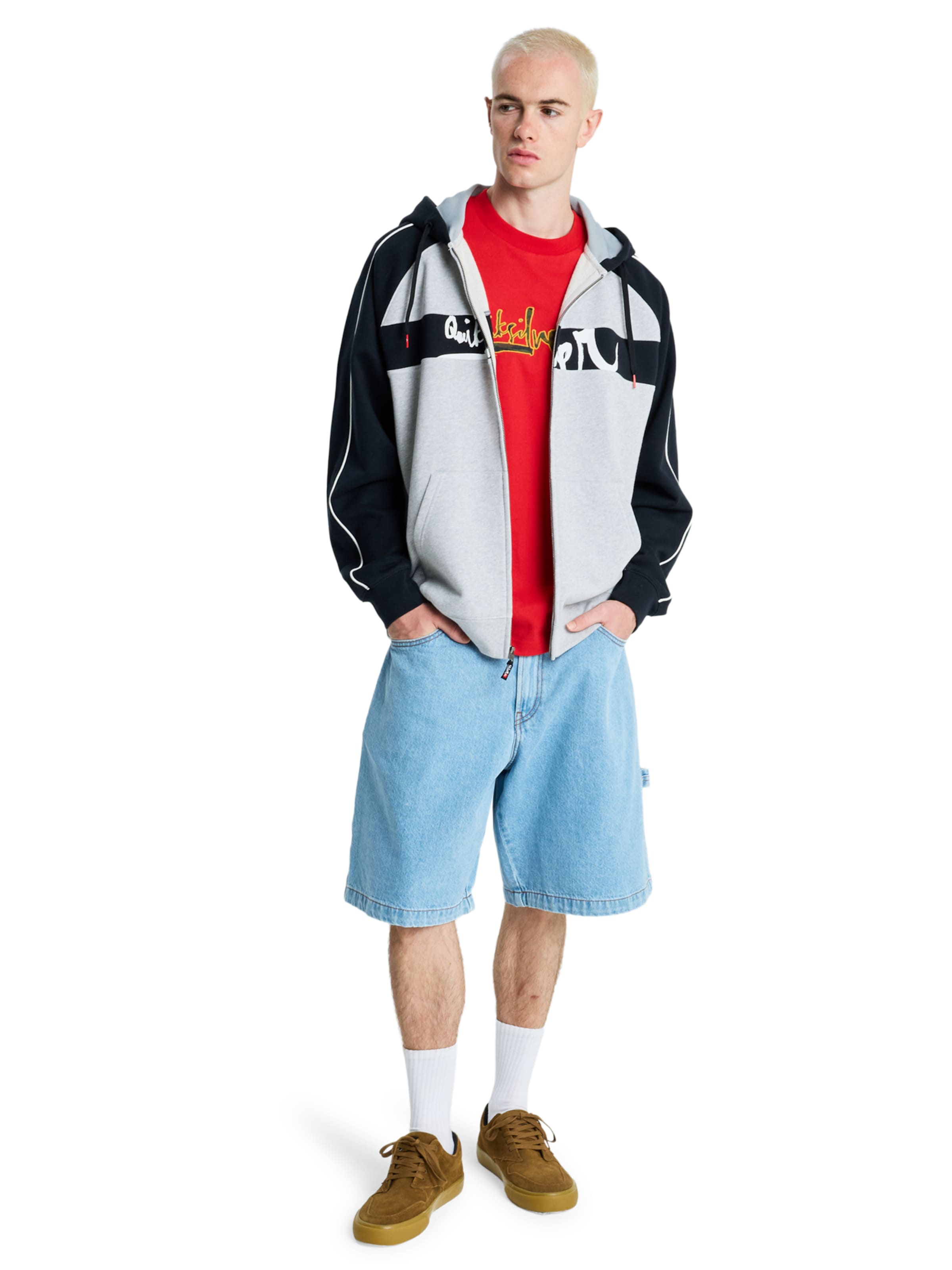 Giacca di felpa sportiva 'YG Operator' di QUIKSILVER in grigio