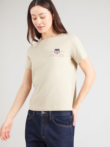 GANT Μπλουζάκι σε μπεζ: μπροστά