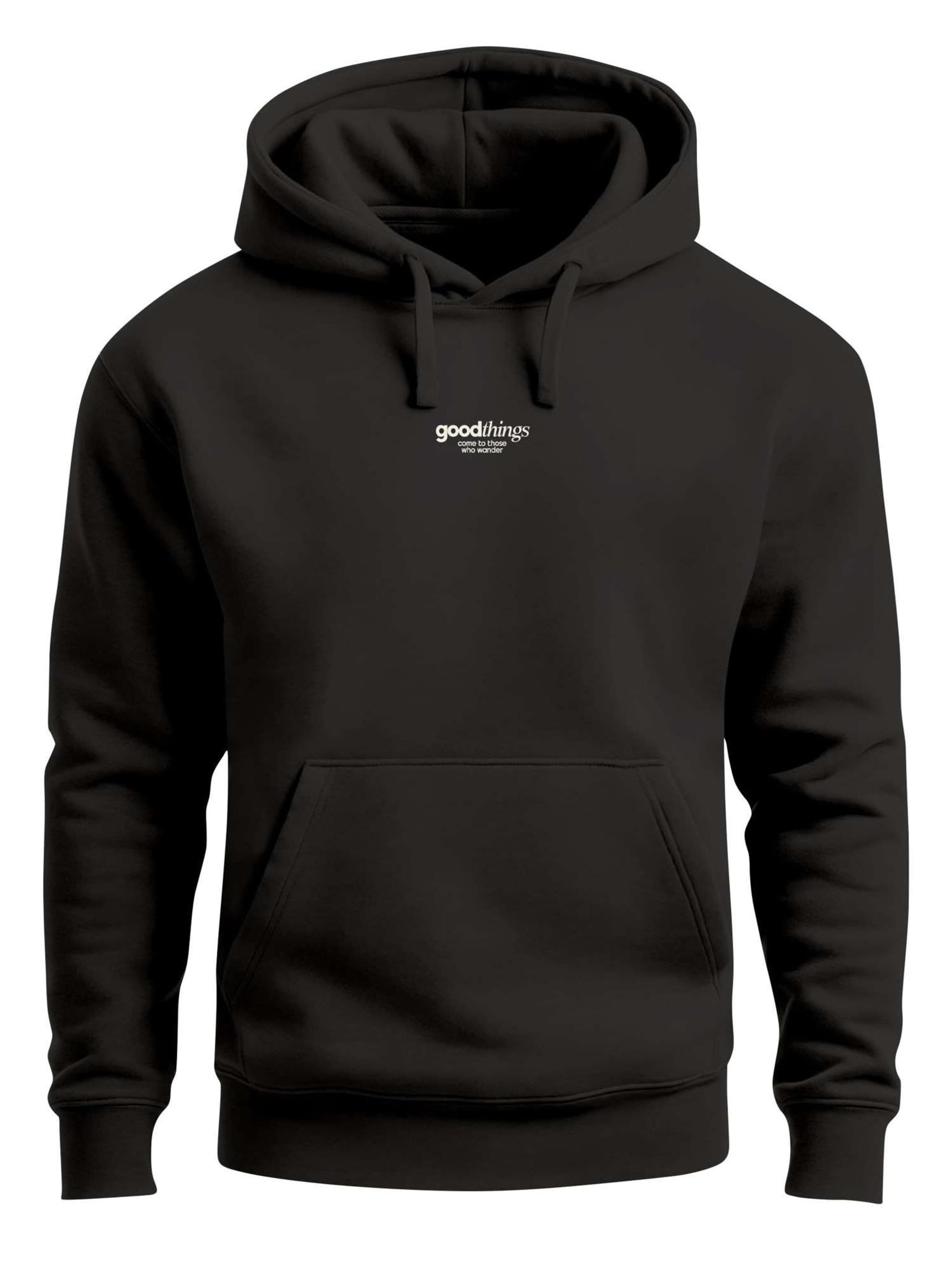 Neverless Sweatshirt 'Good Things' in Black: front