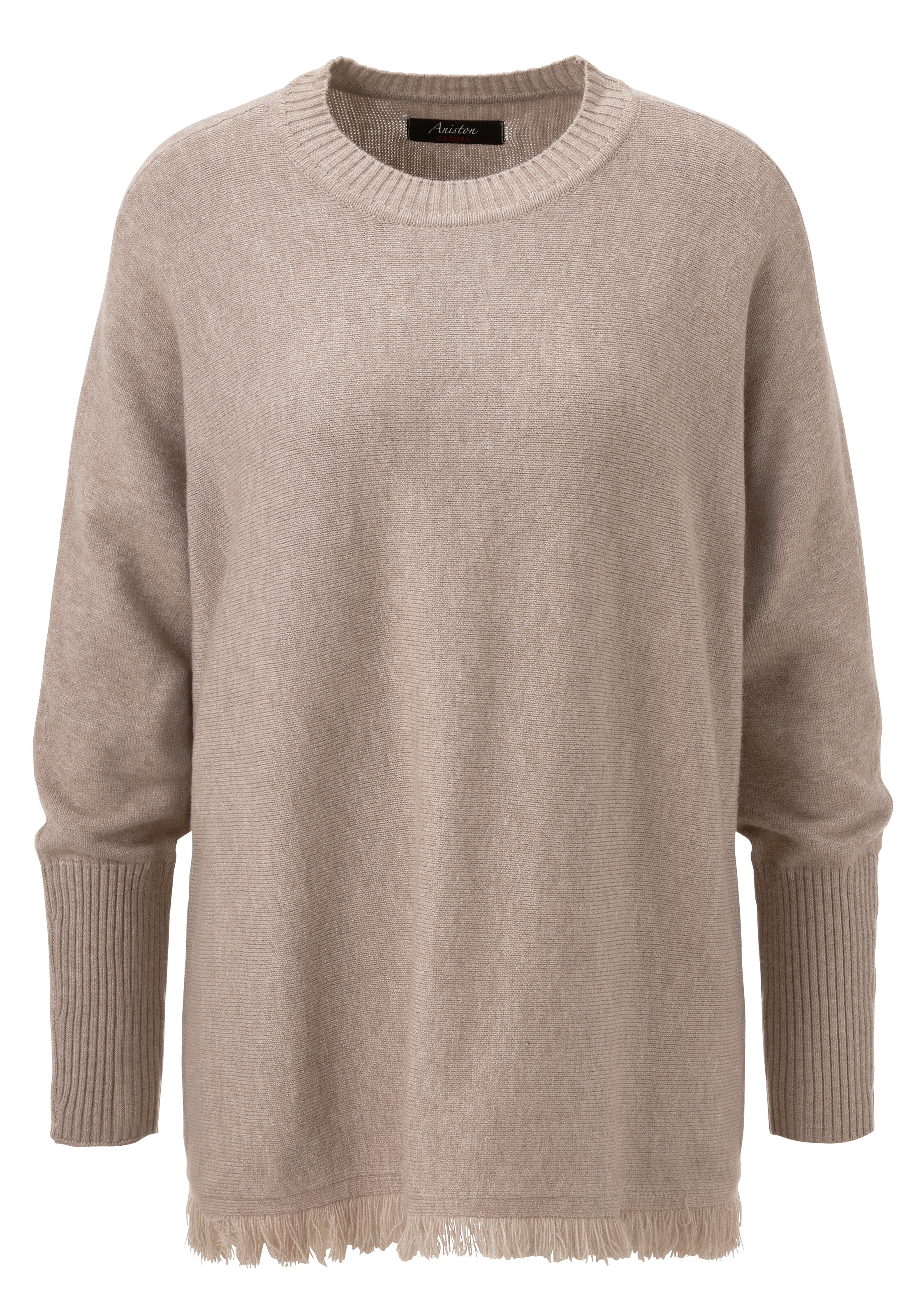 Aniston CASUAL Sweater in Beige: front