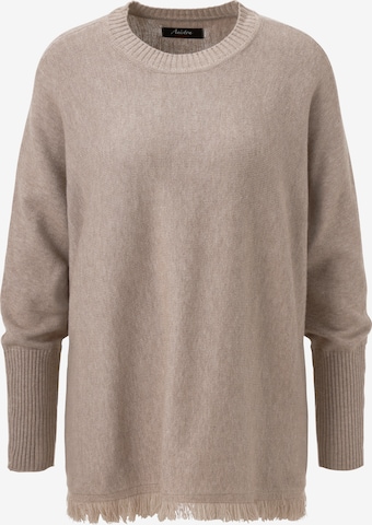 Aniston CASUAL Sweater in Beige: front