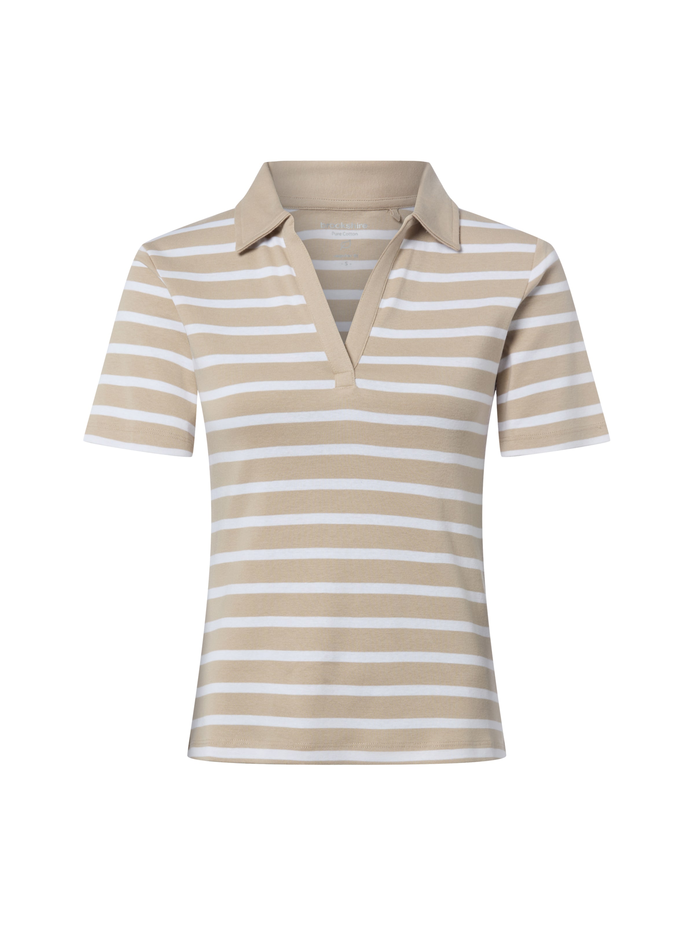 Brookshire Poloshirt in Beige: Vorderseite
