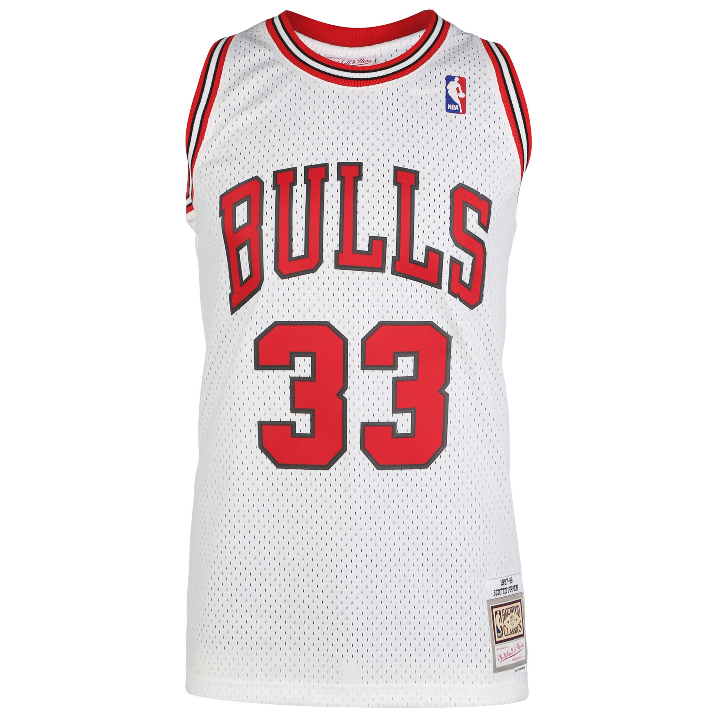 Mitchell and Ness Funktionsshirt in Weiß: Vorderseite