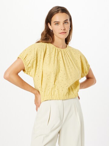 Madewell Blouse 'ALMA' in Geel: voorkant