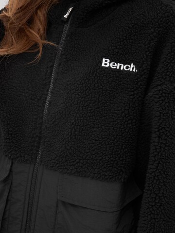 BENCH Bluza polarowa 'SANDIE' w kolorze czarny