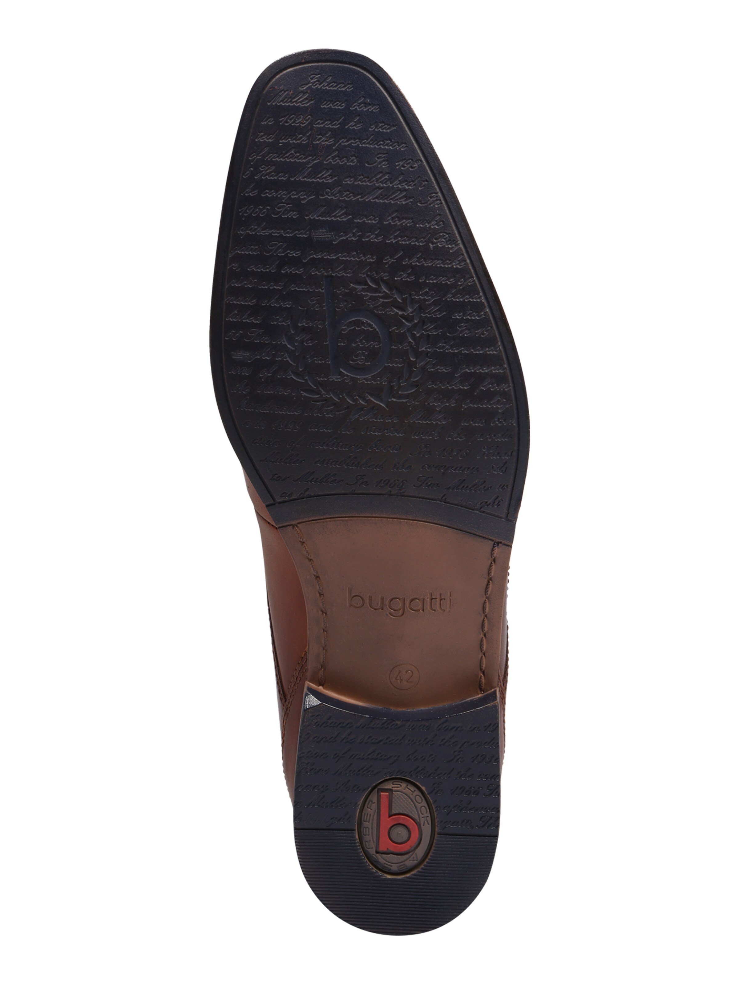 Chaussure à lacets bugatti en marron