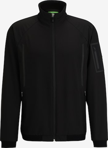 BOSS Green Between-Season Jacket in Black: front