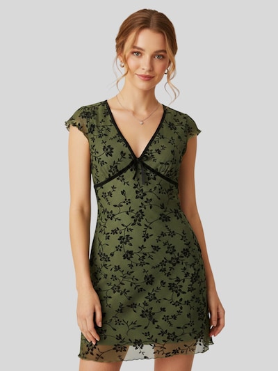 LapaPlus Zomerjurk in de kleur Donkergroen, Productweergave