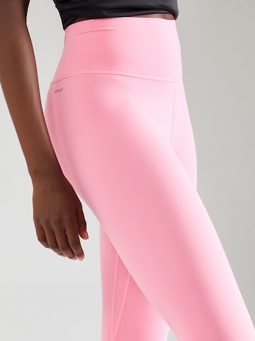 ADIDAS PERFORMANCE Skinny Workout Pants 'All Me' in Pink