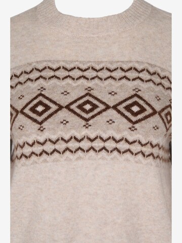 Zizzi Pullover 'Mnordic New' in Beige